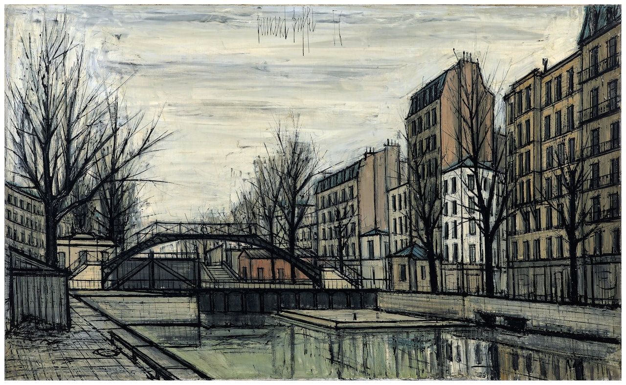 Le Canal Saint-Martin by Bernard Buffet