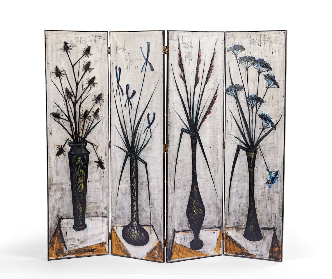 Paravent aux fleurs by Bernard Buffet