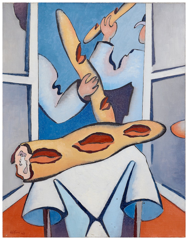 Les trois pains ou jeu de pains by Jean Hélion