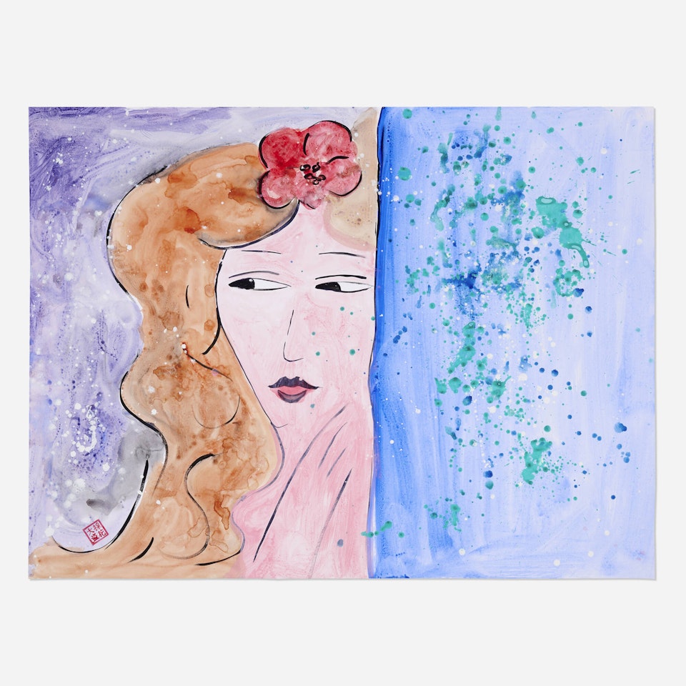 Untitled (Portrait of a Woman) by Walasse Ting