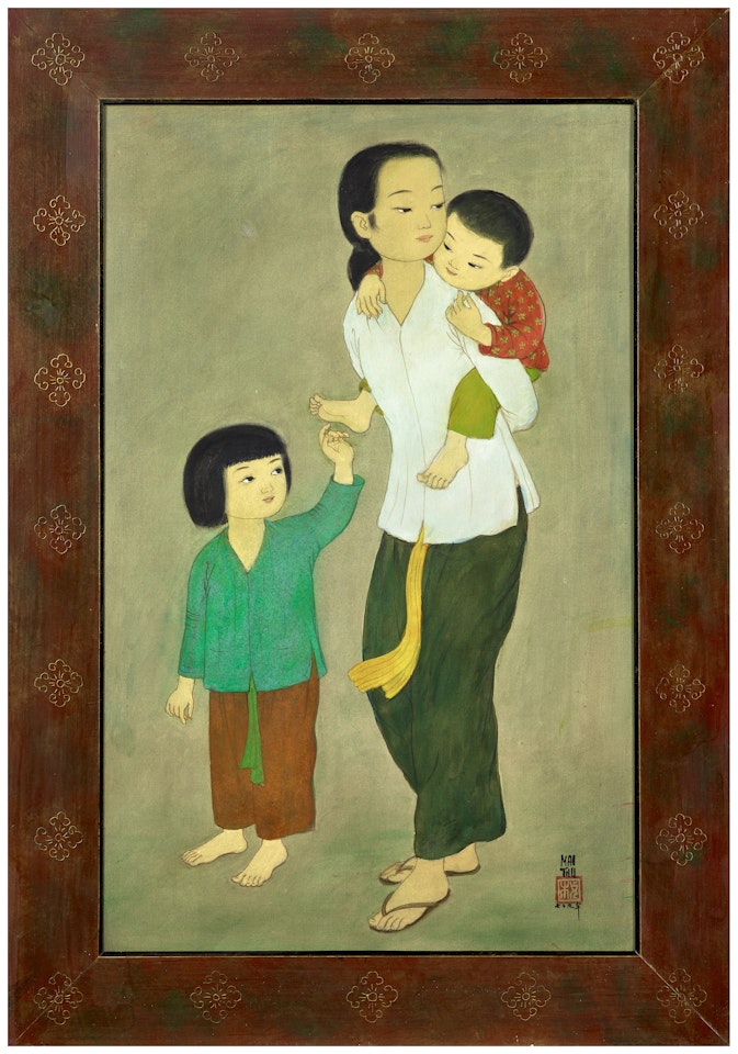 L"enfant sur le dos by Mai Trung Thu