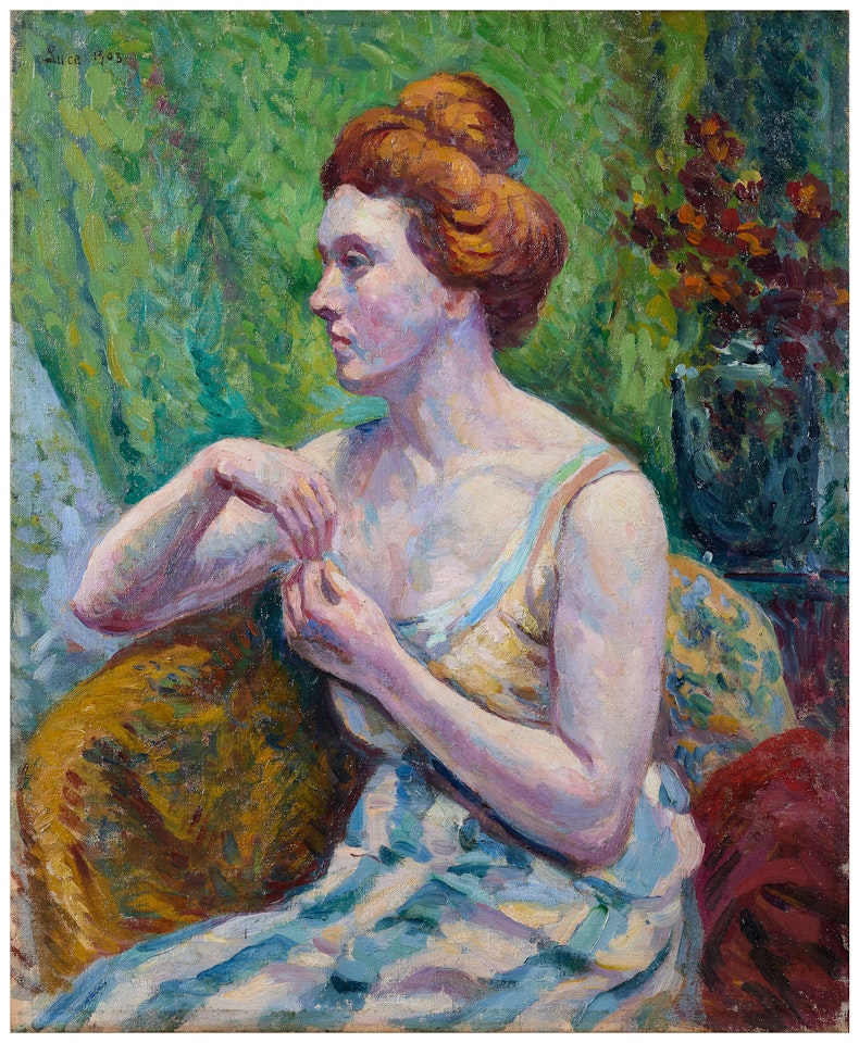 Portrait de femme by Maximilien Luce