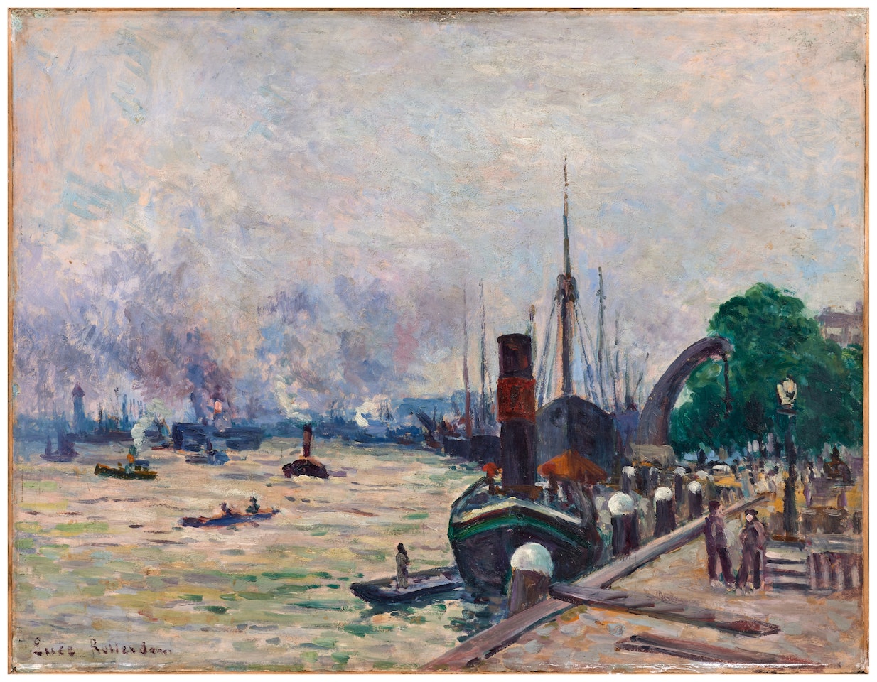 Le port de Rotterdam by Maximilien Luce
