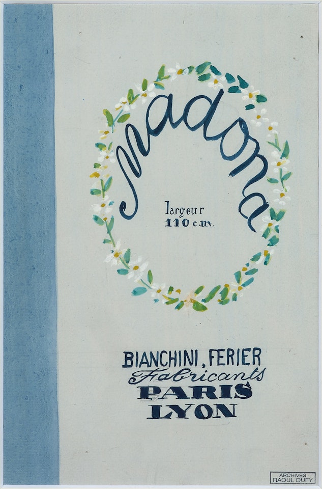 Projet de publicité pour Bianchini-Férier by Raoul Dufy