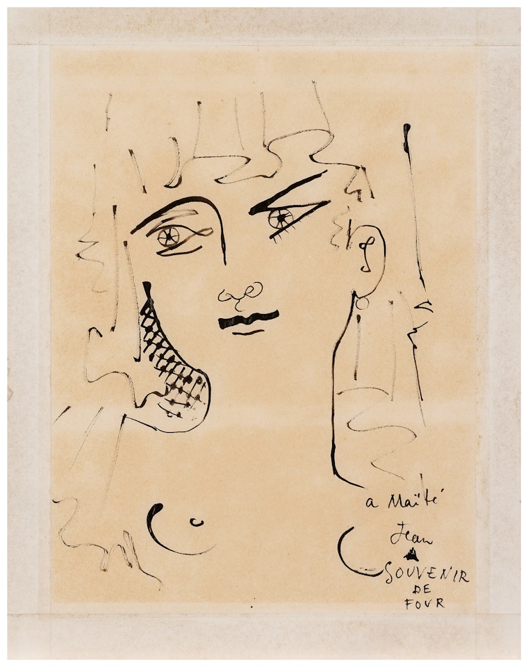 Jeune femme à la mantille by Jean Cocteau