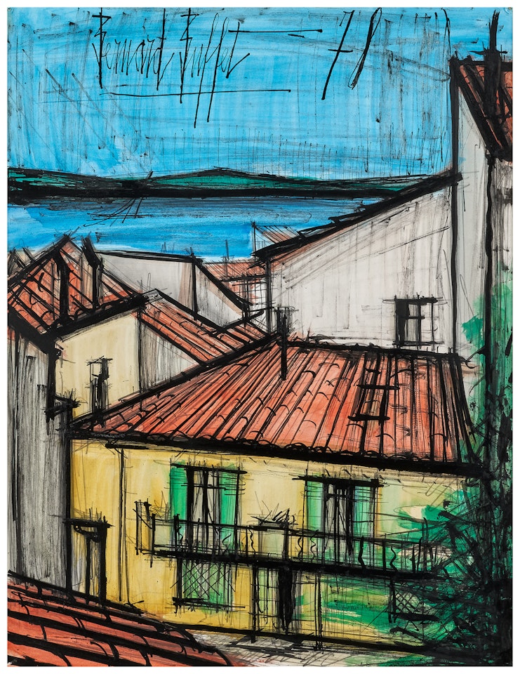 Saint-Tropez, la maison aux volets verts by Bernard Buffet