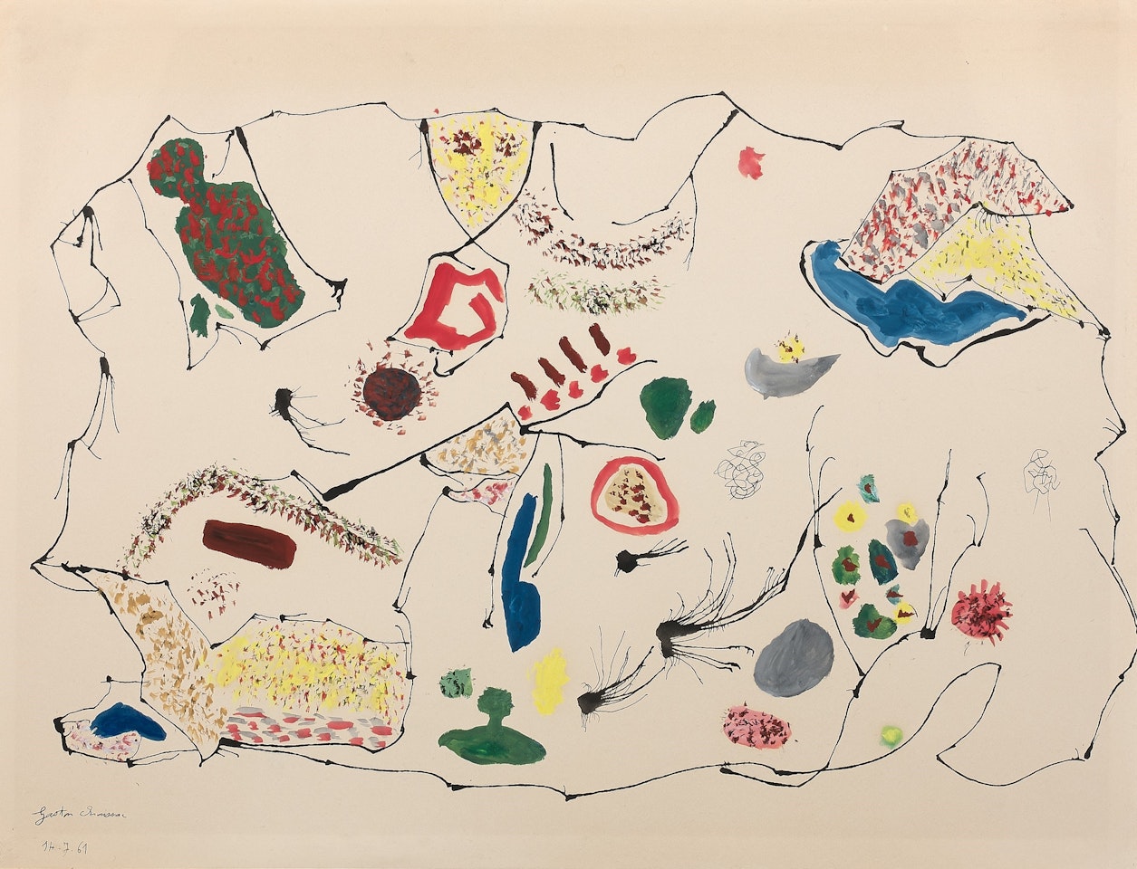 Composition by Gaston Chaissac