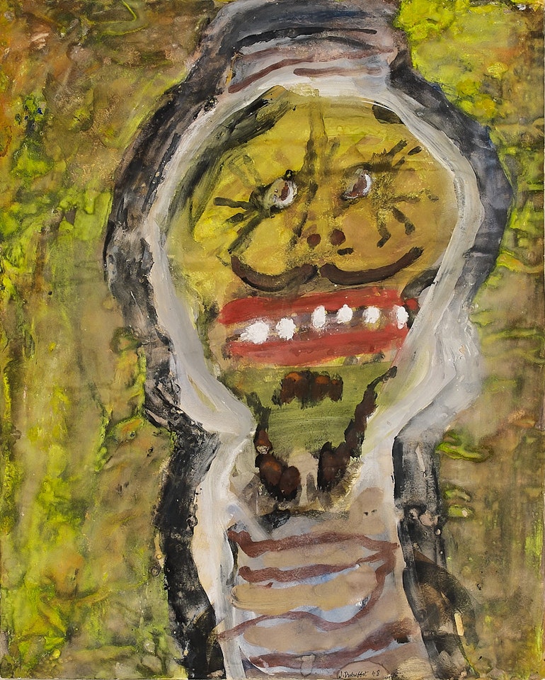 Sans titre (Arabe aux dents blanches) by Jean Dubuffet
