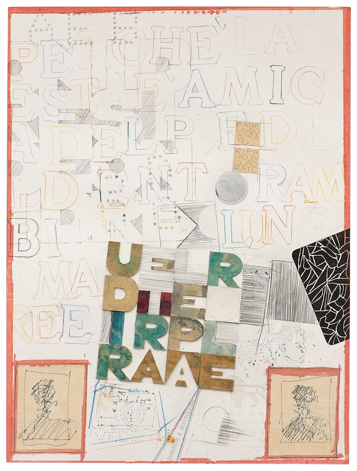 Senza titolo (Udire tra le parole); "UNTITLED (TO HEAR BETWEEN WORDS)" by Alighiero Boetti