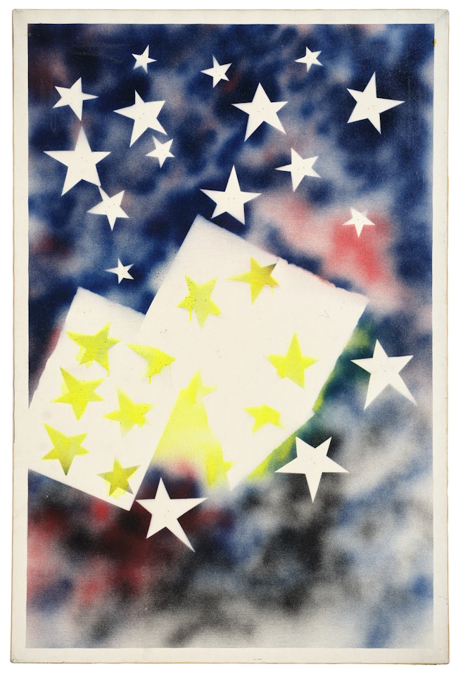 Tutte stelle (67); "ALL STARS (67)" by Mario Schifano