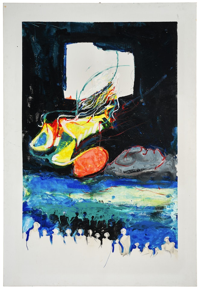 Posti in piedi; "STANDING ROOM" by Mario Schifano