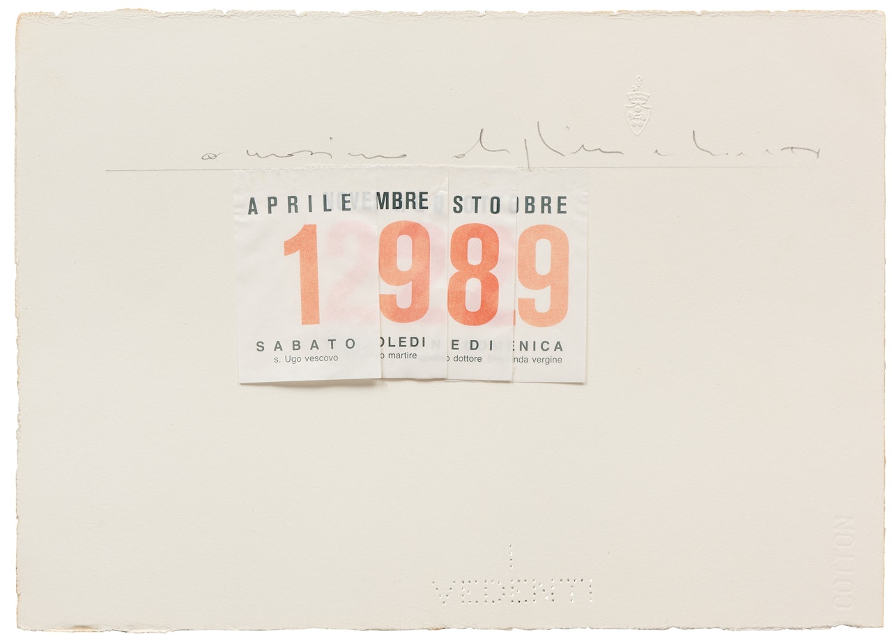 Calendario; "CALENDAR" by Alighiero Boetti