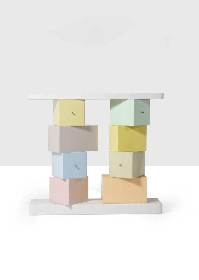 Prototype de la console dite «Cubica» by Ettore Sottsass