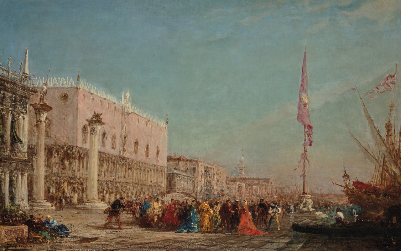 Embarquement sur le Môle by Félix Ziem