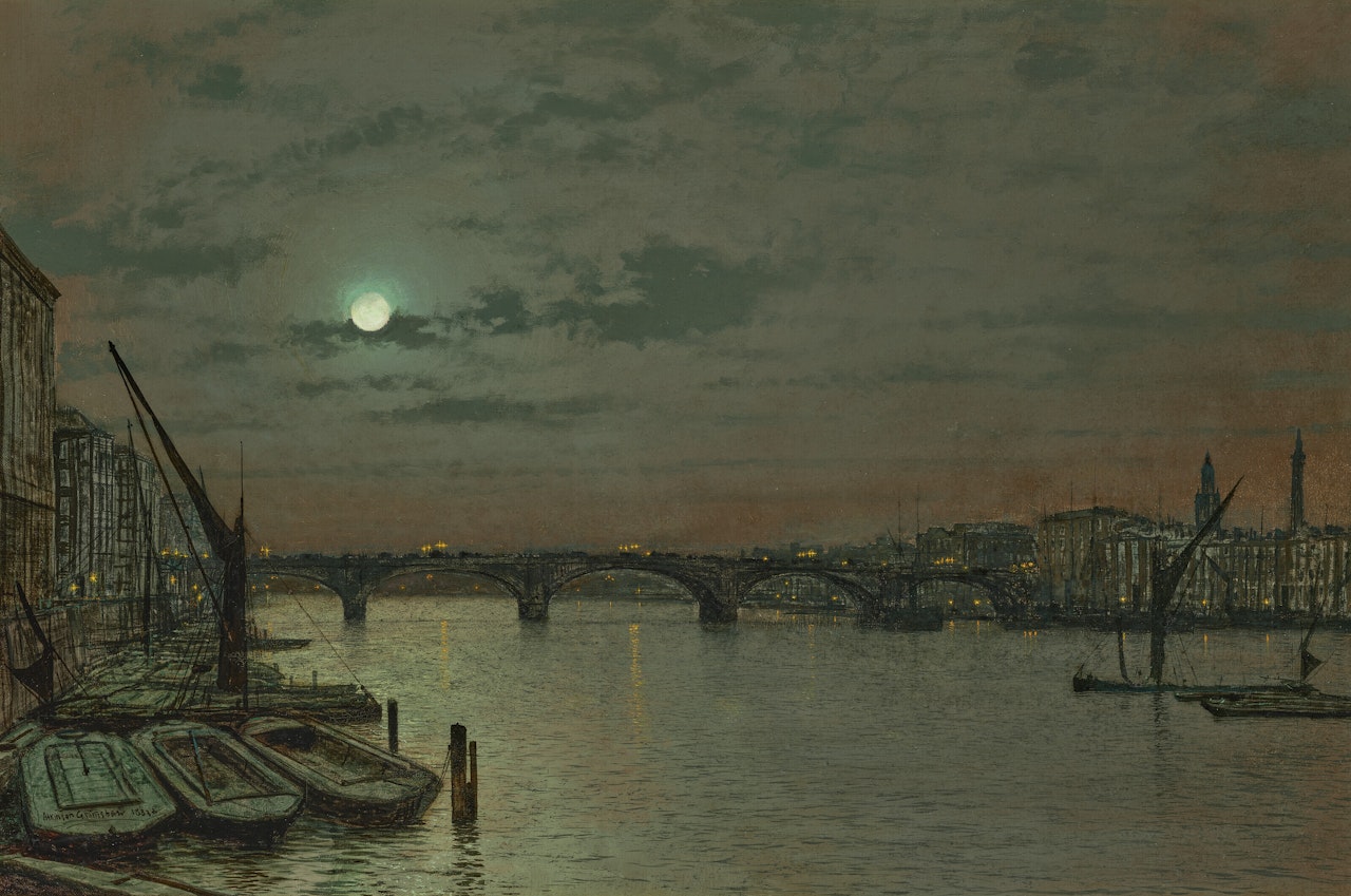 London Bridge by John Atkinson Grimshaw
