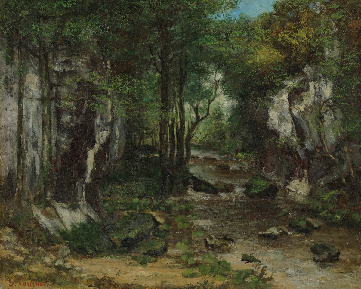 Le Ruisseau de Puits Noir by Gustave Courbet