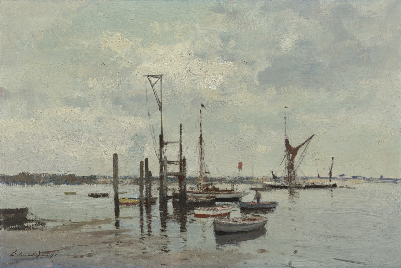 The Hoist, Pin Mill Hard by Edward Seago