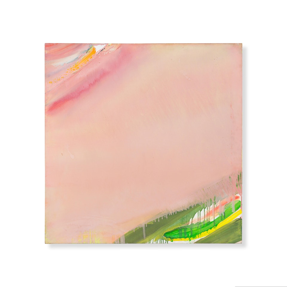 Coulée diagonale jaune rose by Olivier Debre