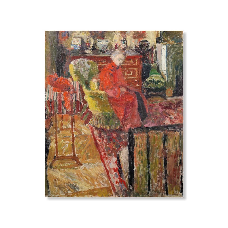 Madame Vuillard en peignoir rouge by Édouard Vuillard
