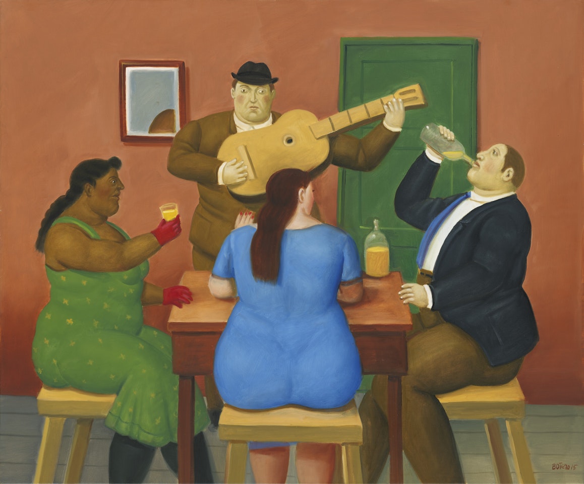 People Drinking by Fernando Botero