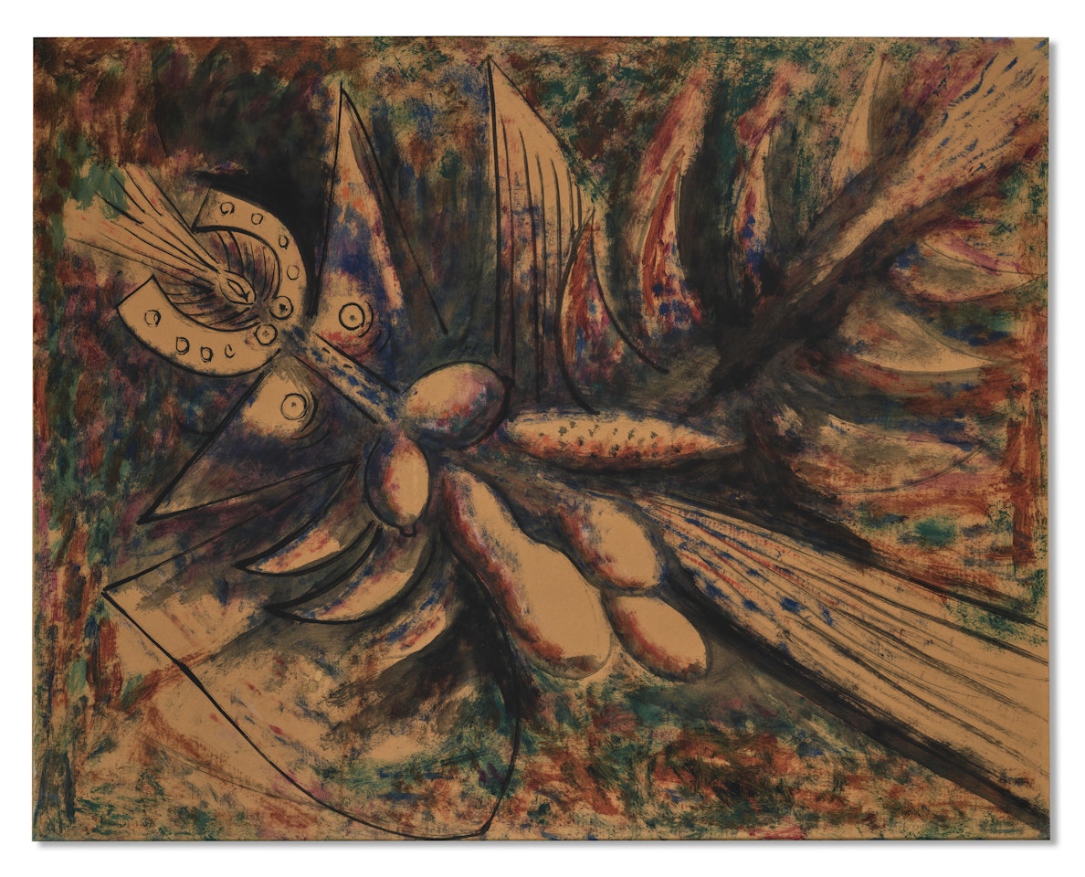 Oiseau papaye, Buen Retiro ou Les idoles crépusculaires by Wifredo Lam
