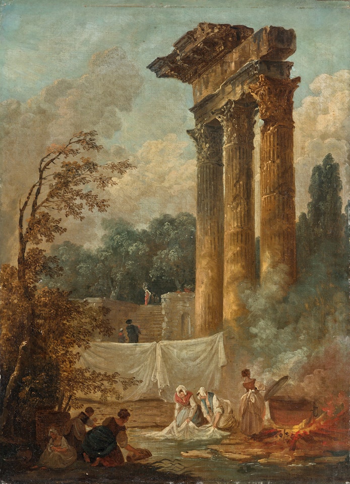 Lavandières by Hubert Robert
