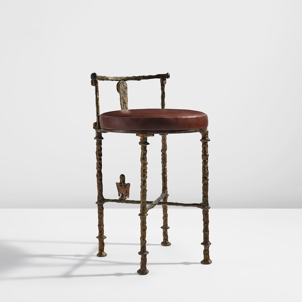 Tabouret à la harpie by Diego Giacometti