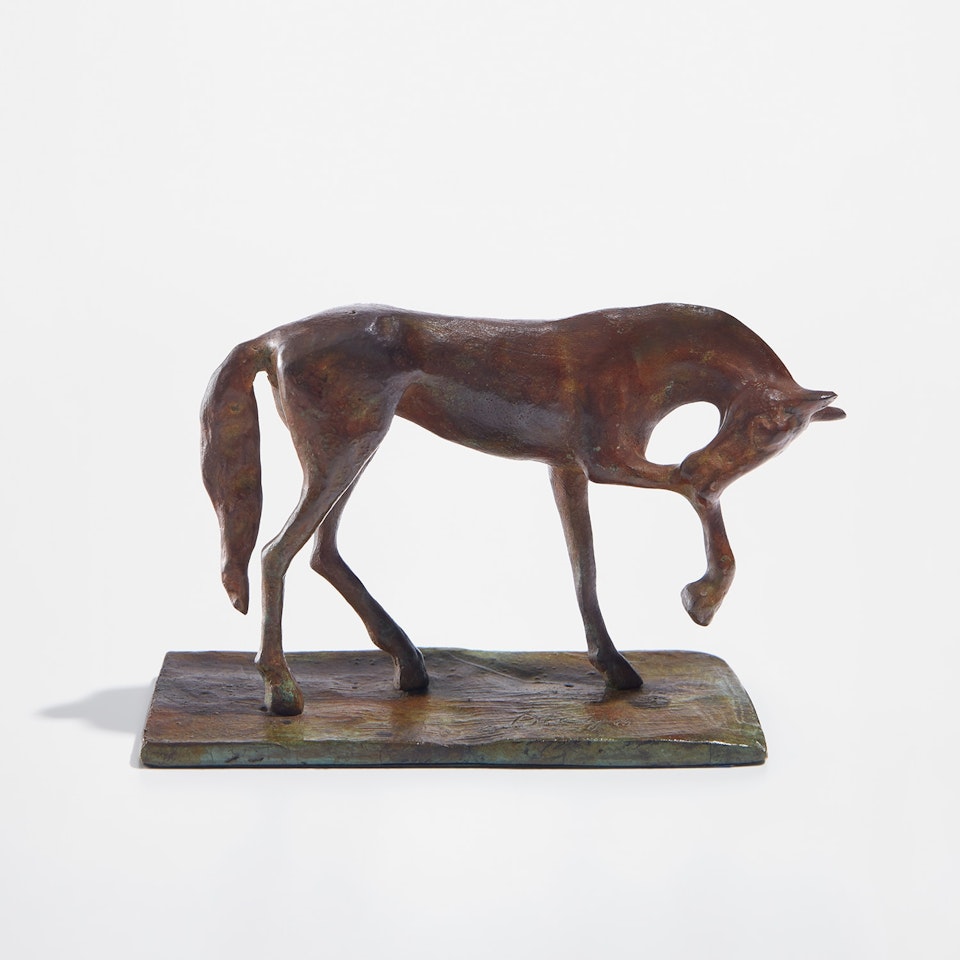 Cheval, tête baissée by Diego Giacometti