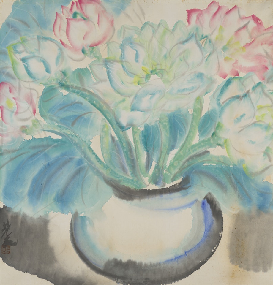VASE FLEURI by Lin Fengmian