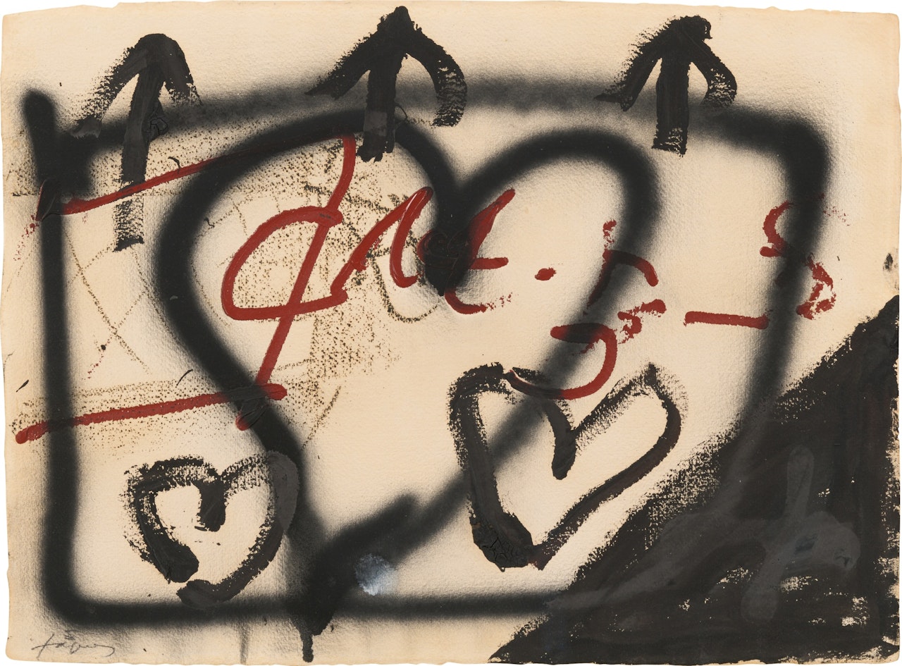 Tres cors by Antoni Tapies