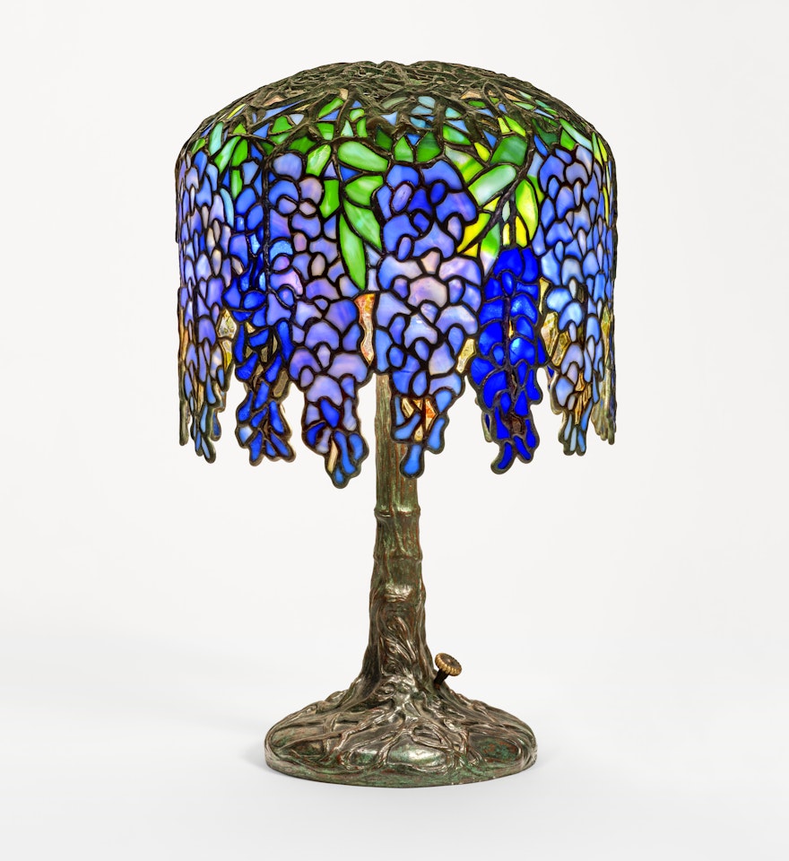 Rare "Pony Wisteria" Table Lamp by Tiffany Studios