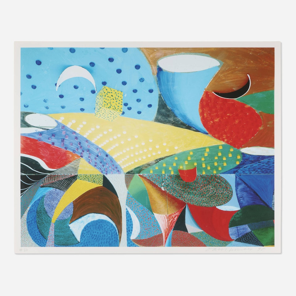 Fourth Detail Snails Space March 25th by David Hockney