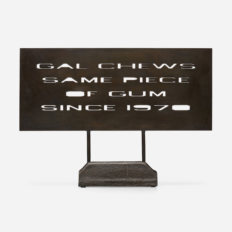 Gal Chews Gum by Ed Ruscha