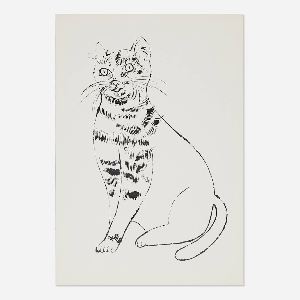 Untitled (from the 25 Cats Name Sam and One Blue Pussy portfolio) by Andy Warhol