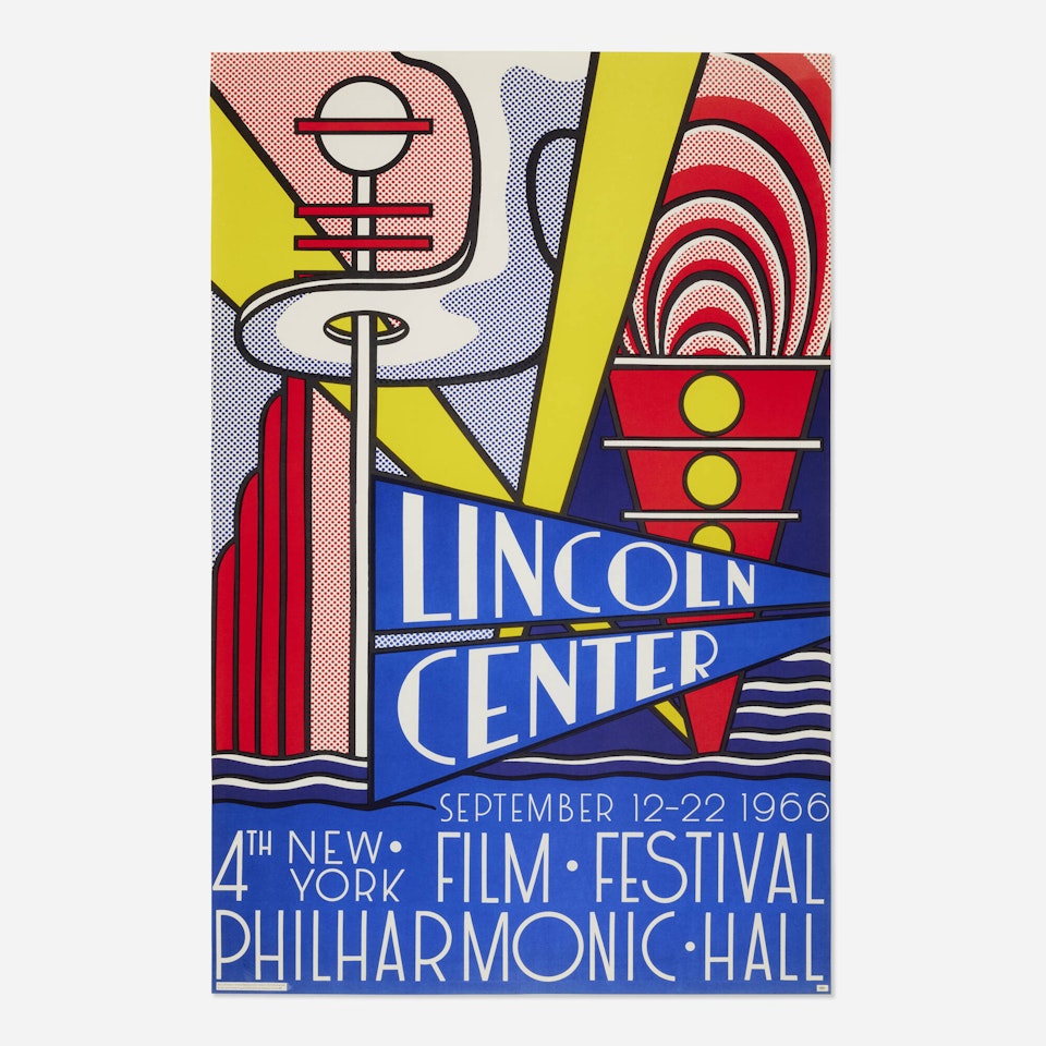 Lincoln Center Film Festival poster by Roy Lichtenstein