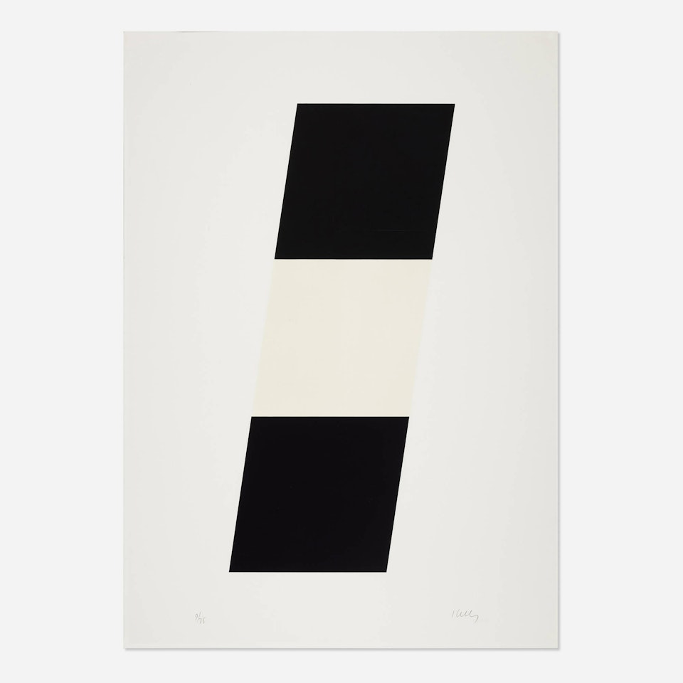 Black/White/Black by Ellsworth Kelly