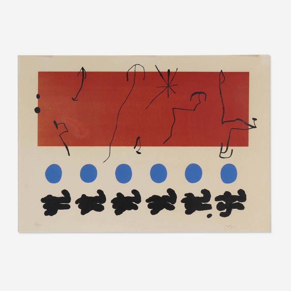 Ciel rouge by Joan Miró