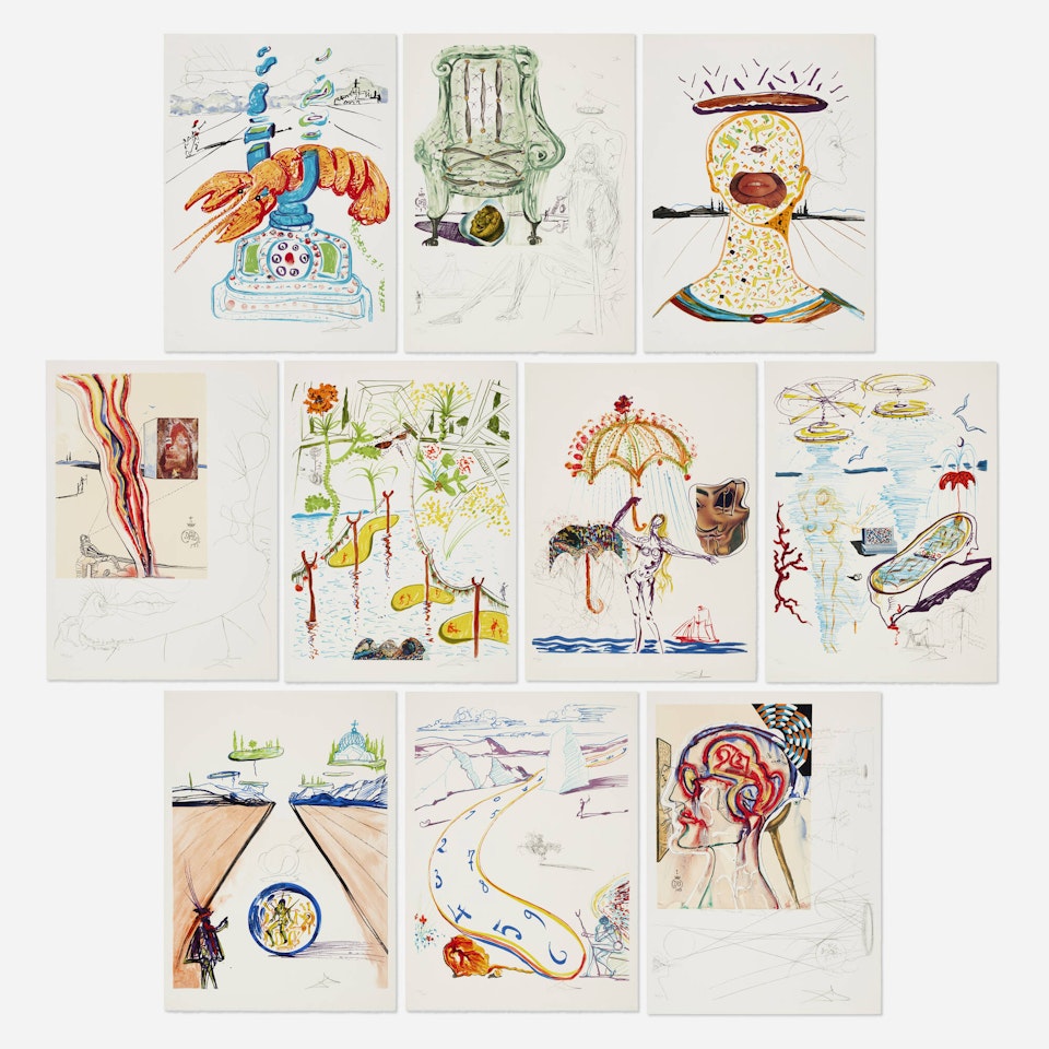 Imaginations and Objects of the Future by Salvador Dali