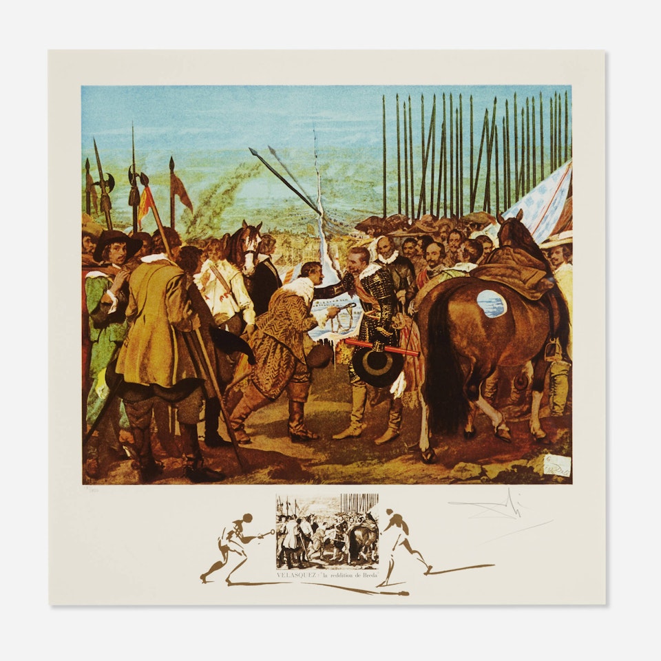 Velasquez - Le reddition de Breda (from the Changes in Great Masterpieces portfolio) by Salvador Dali