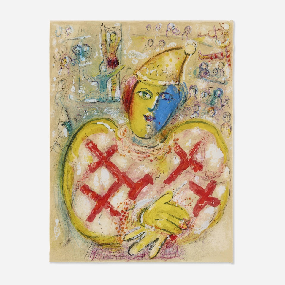 Clown en jaune et rouge (from the Le Cirque portfolio) by Marc Chagall