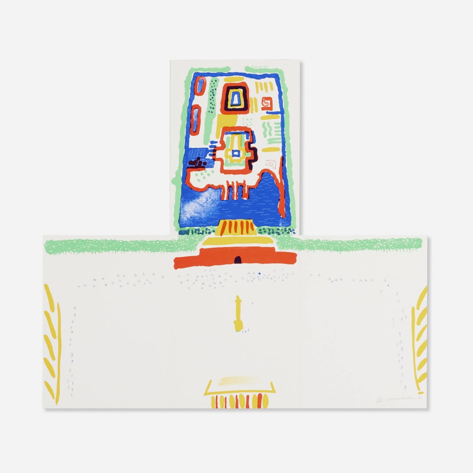 Red Square and the Forbidden City (from the China Diary) by David Hockney