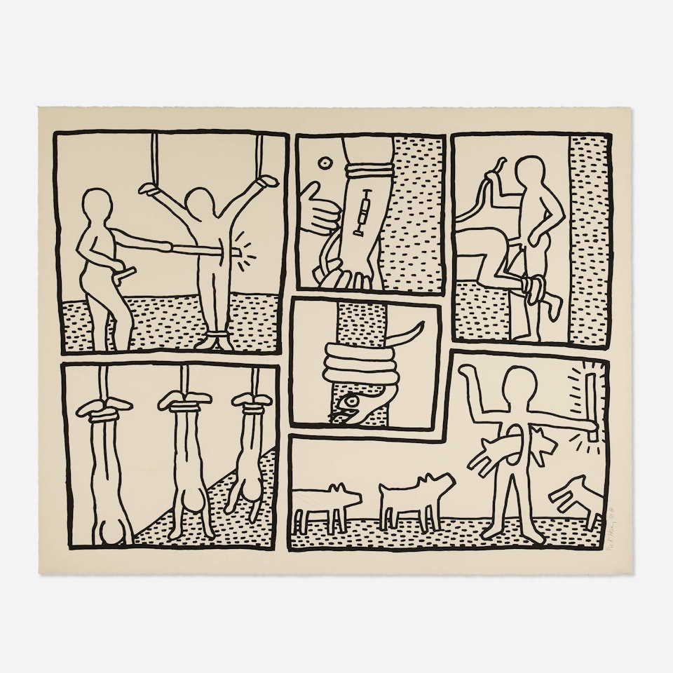 Untitled (from Blueprint Drawings) by Keith Haring