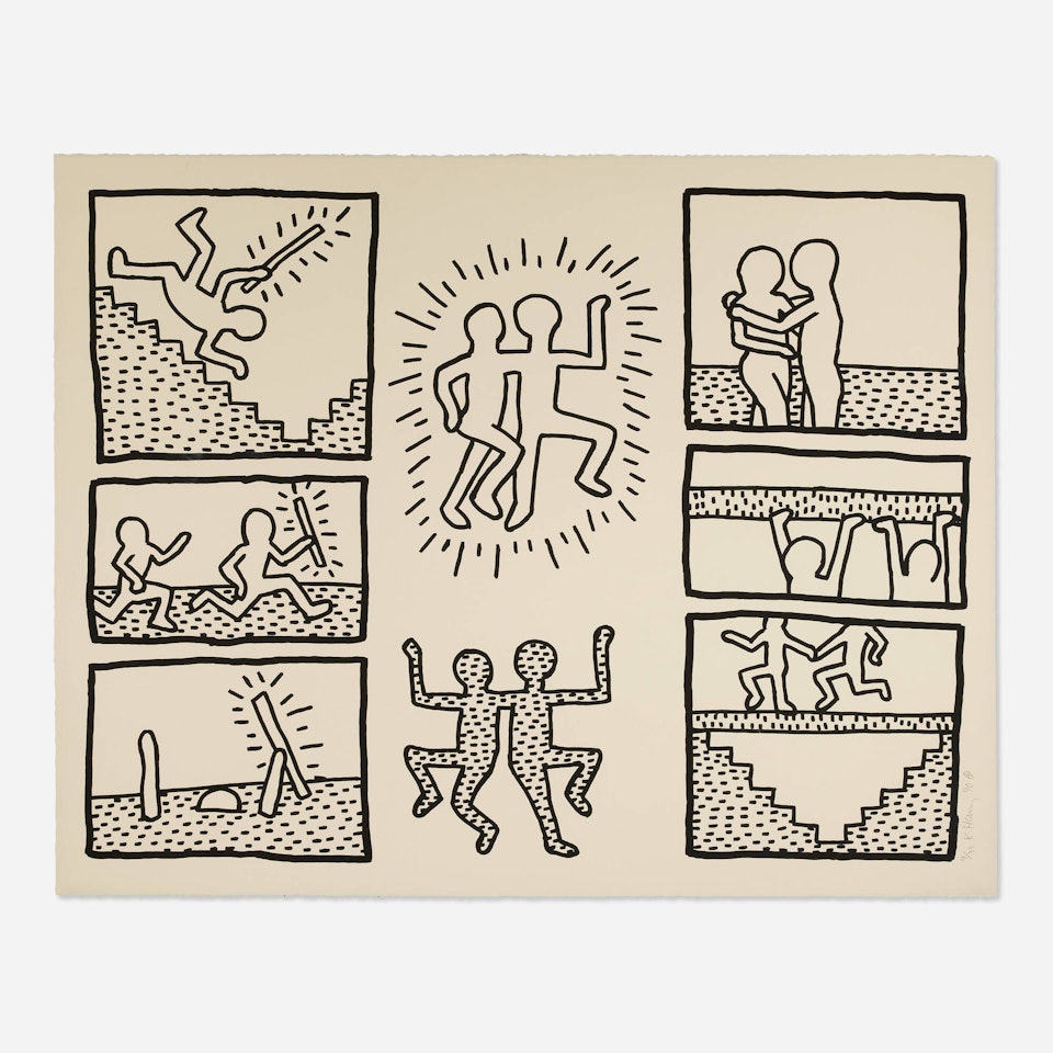 Untitled (from Blueprint Drawings) by Keith Haring