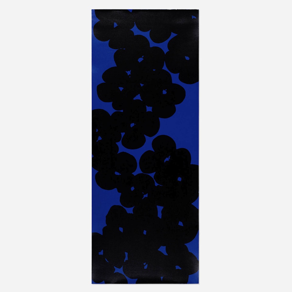 Wallflower (Dark Blue and Black) by Donald Sultan