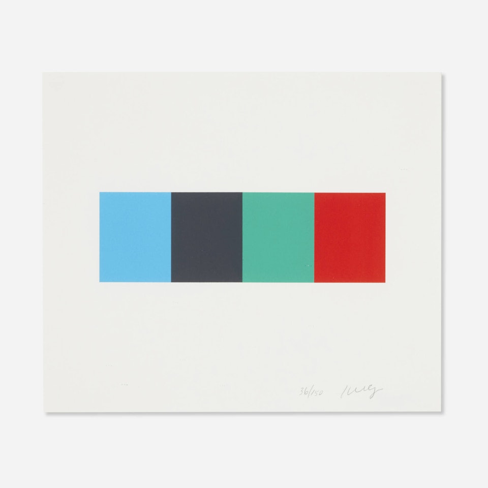 Blue Gray Green Red (from the Artists for Obama portfolio) by Ellsworth Kelly