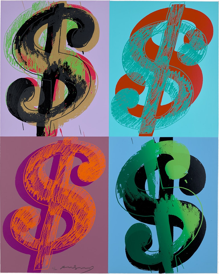 $ (Quadrant) (see F. & S. 283) by Andy Warhol