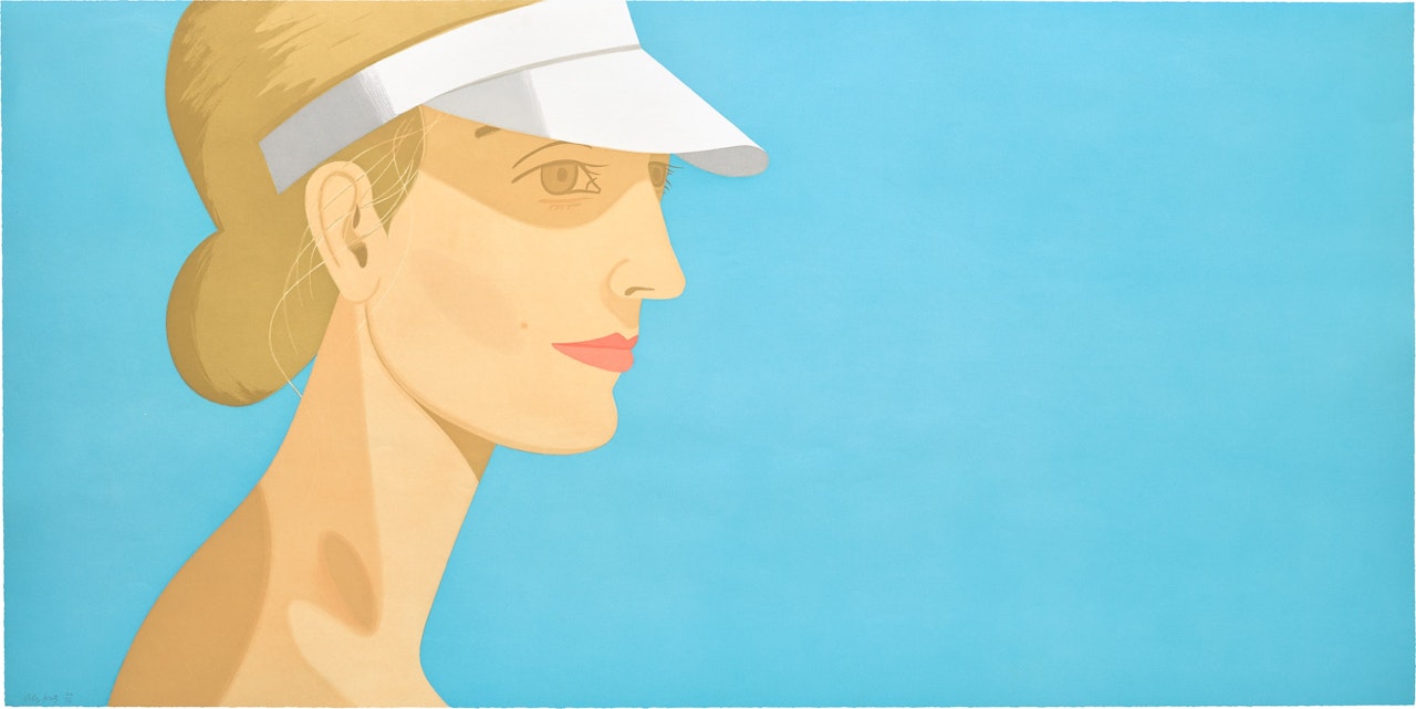 White Visor (S. 381) by Alex Katz