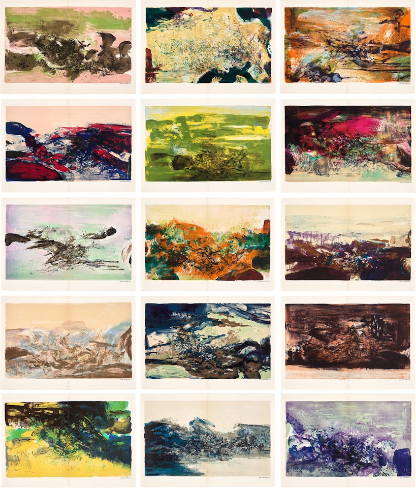 À la gloire de l"image et art poétique (In Honour of the Picture and of Poetry) (Å. 271-285) by Zao Wou-Ki