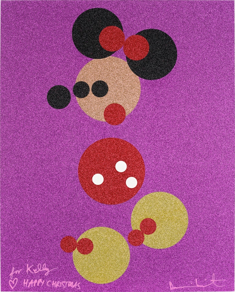Minnie (Pink Glitter) by Damien Hirst