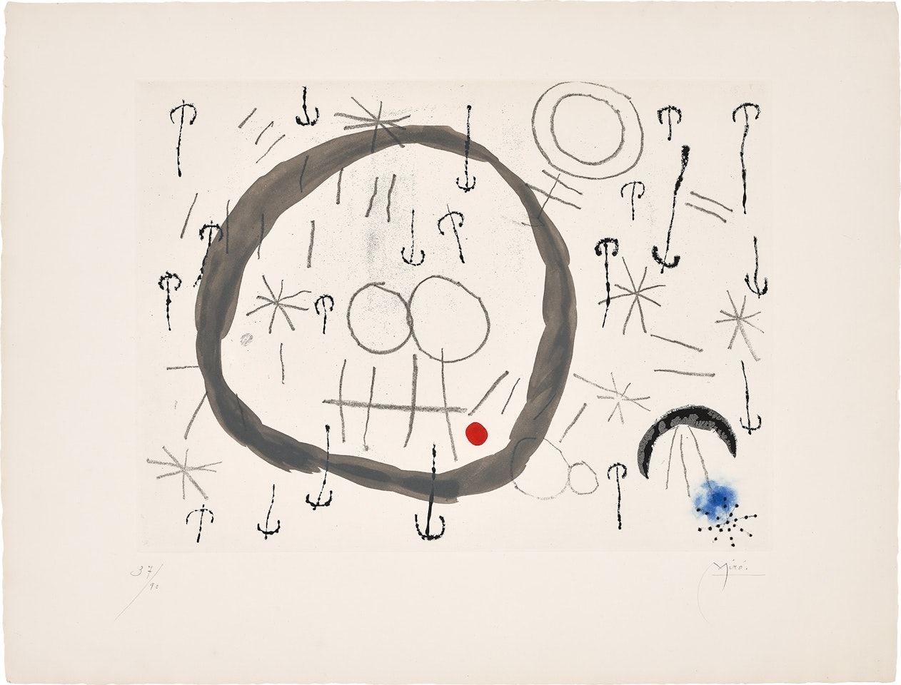 Giboulées (Hailstorm) (D. 282) by Joan Miró